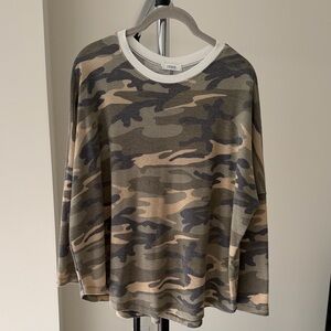 Cherish Camo Patterned Top